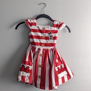 Disney Minnie Mouse Striped Dress 2T